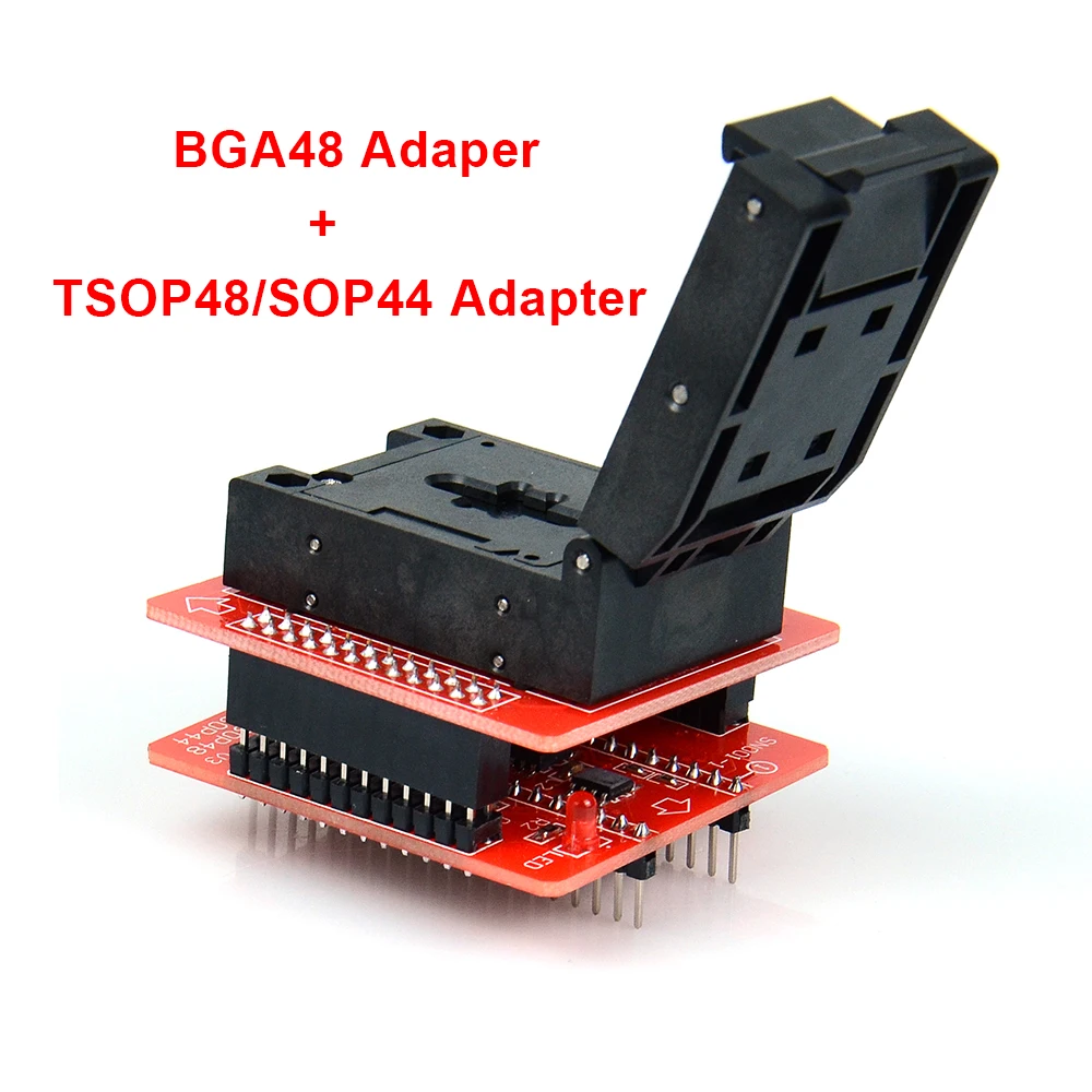 Горячая распродажа BGA48 ZIF адаптер/адаптер с TSOP48/SOP44 адаптер для TL866II PLUS TL866A TL866CS USB