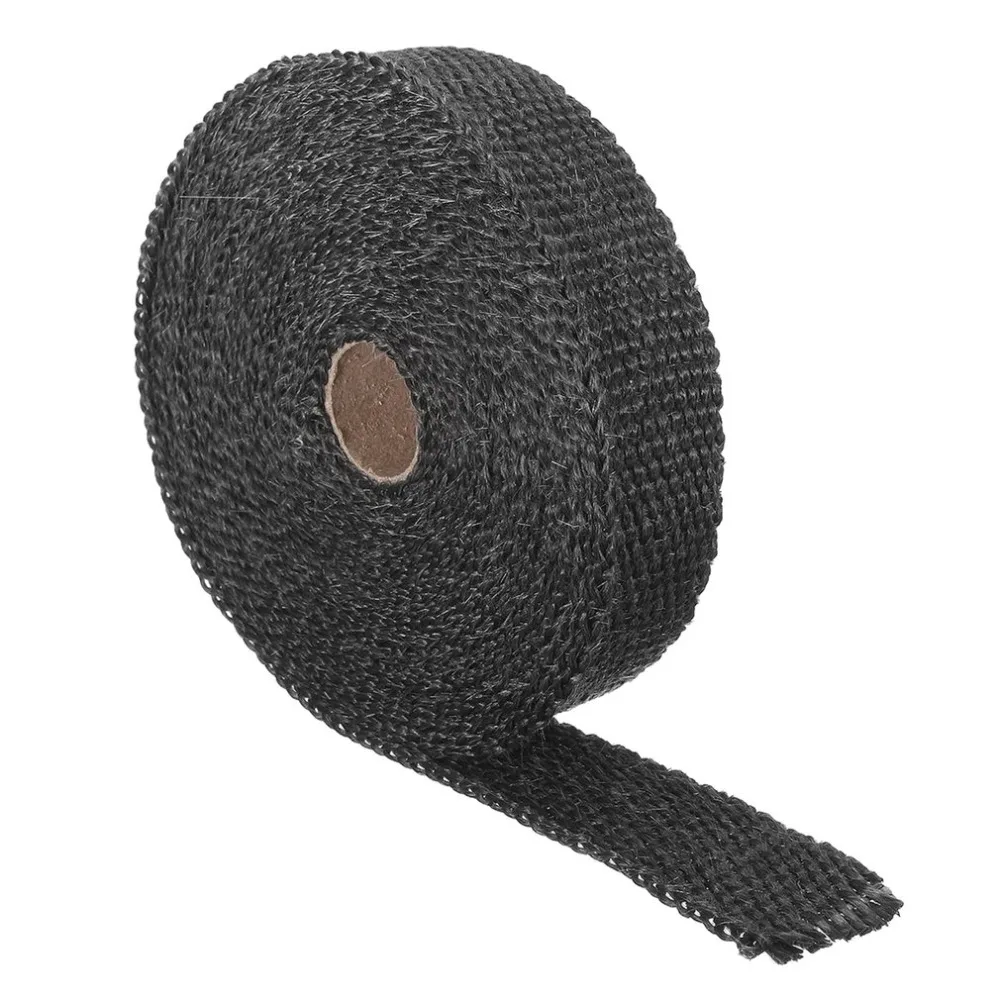 

Exhaust Heat Wrap Titanium/Black Motorcycles Exhaust Pipe Anti-hot Wrap Heat Manifold Insulation Cloth Roll+Ties