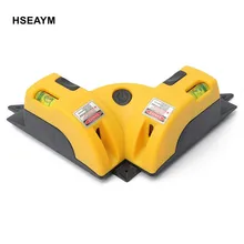 Прямой угол 90 градусов Вертикальная Горизонтальная Лазерная линия проекция квадратный уровень инфракрасный ноги лазерный уровень измерительный инструмент