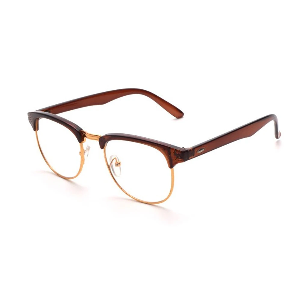 

Half Metal Frame Classic Eyeglasses Women/Men Retro Vintage Unisex Glasses Big Frame Eyewear Glasses myopia glasses frame