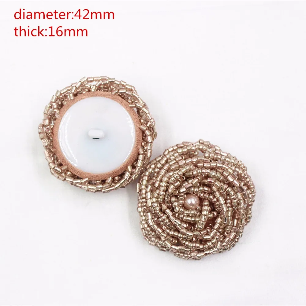 

Free shipping 1pcs/Lot Dia 42mm,Chinese Frog Buttons,Mosaic glass beads,garment accessories DIY materials,165143LS