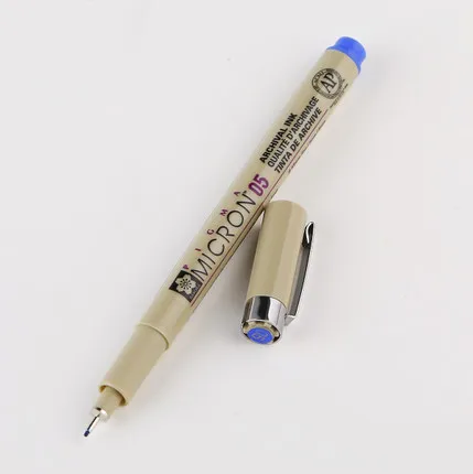 Набор ручек Sakura Pigma Micron 05, 2 шт., 0,45 мм, 14 цветов на выбор, товары для рукоделия - Цвет: Light Blue 2 pcs