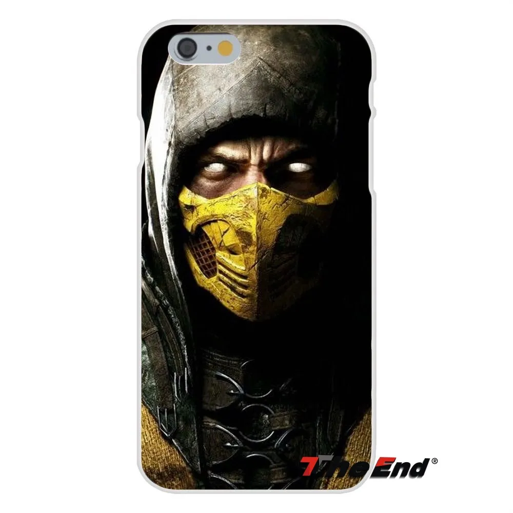 Мягкий силиконовый чехол для iPhone X 4 4S 5 5S 5C SE 6 6S 7 8 Plus Galaxy Grand Core Prime Alpha Mortal Kombat Sub Zero