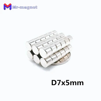 

High quality 100pcs 7x5mm permanant neodymium 7x5 magnets D7x5mm N35 with Nickel plating magnet 7mmx5mm, 7*5mm magnet 7x5