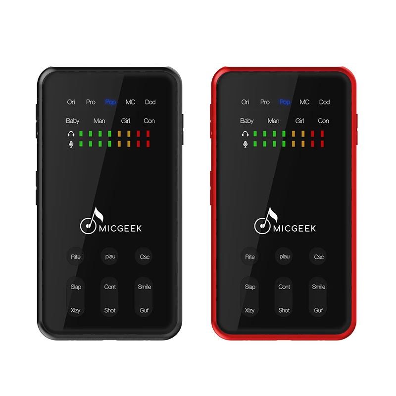 Новинка MICGEEK MI520 микрофон для караоке Мобильная звуковая карта мульти режимы DSP