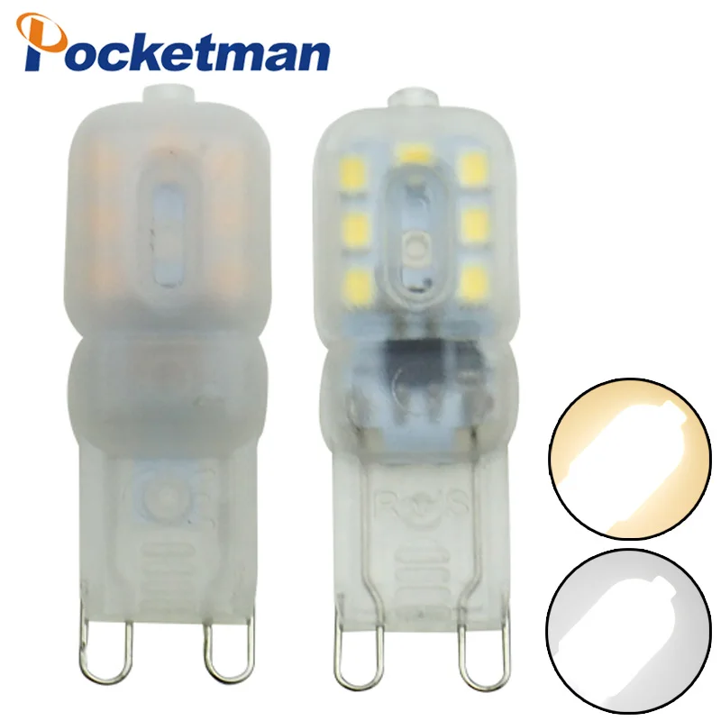 

LED AC220V G9 5W Dimmable Led Light G9 Lamp Spotlight Bulb SMD2835 Replace 30W Halogen 230V 240V Lampada Lamparas Chandelier
