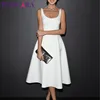 TESSCARA Women Elegant Vintage A-Line Dress Office Lady One-Piece Female Casual Party Vestido Designer White Ball Gown Sundress ► Photo 1/6