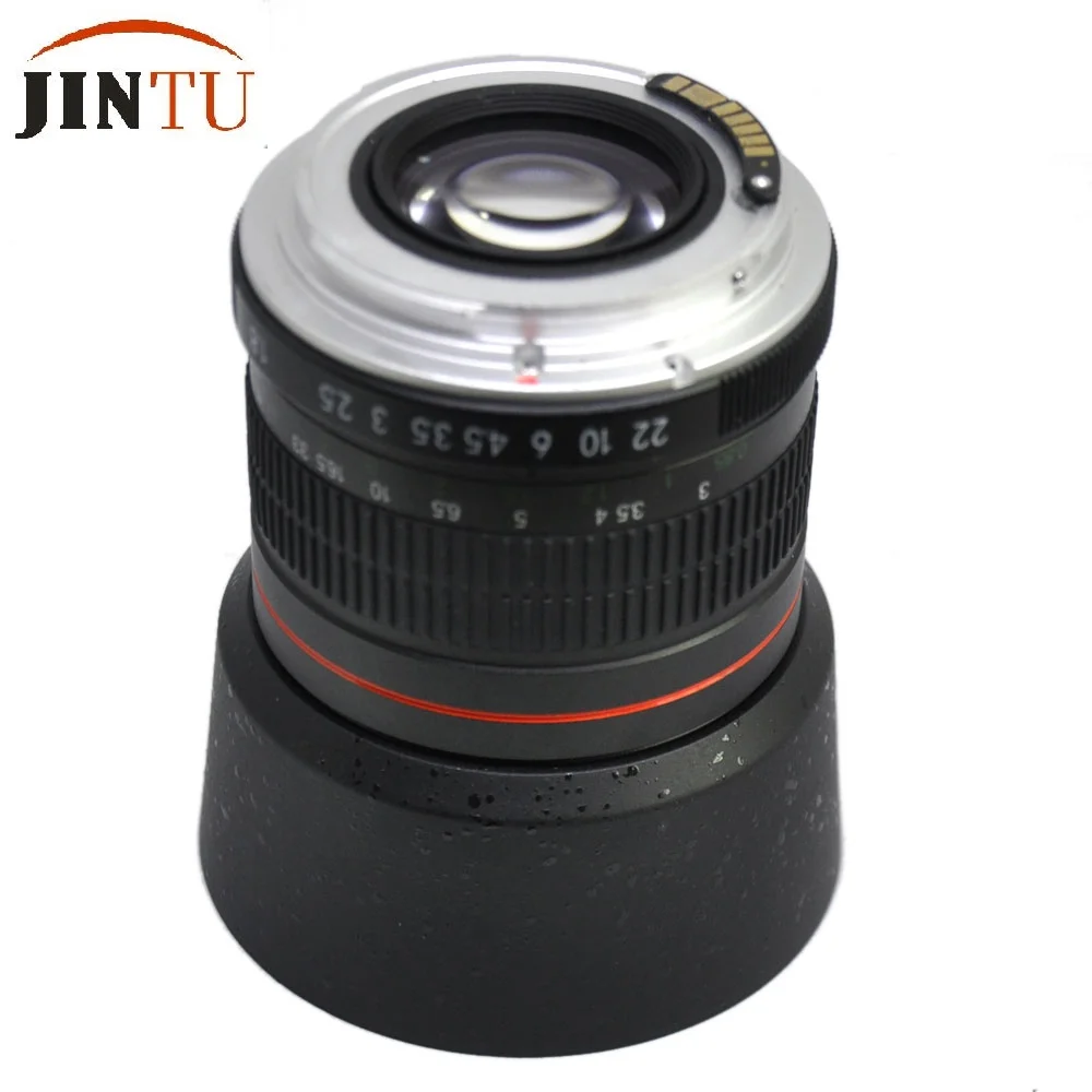 JINTU AF подтвердите чип 85 мм F1.8-F22 ручной фокус портретный объектив для Canon EOS 800D 750D 5D3 5DII 6DII 7DII 80D 550D 60D камеры