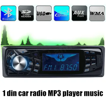 

1 din 12V remote control Car Radio Bluetooth Vehicle MP3 Player USB charge Stereo with FM Radio Function MP3 for 64G SD card