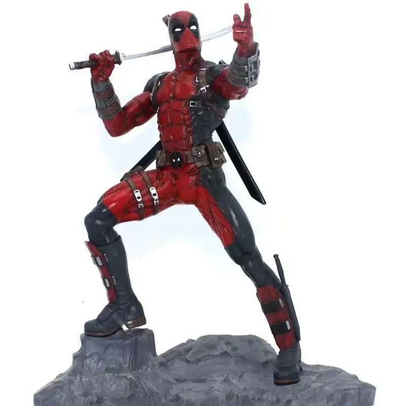 

Marvel X-Men Deadpool Action Figures Resin Statue Toys 26cm