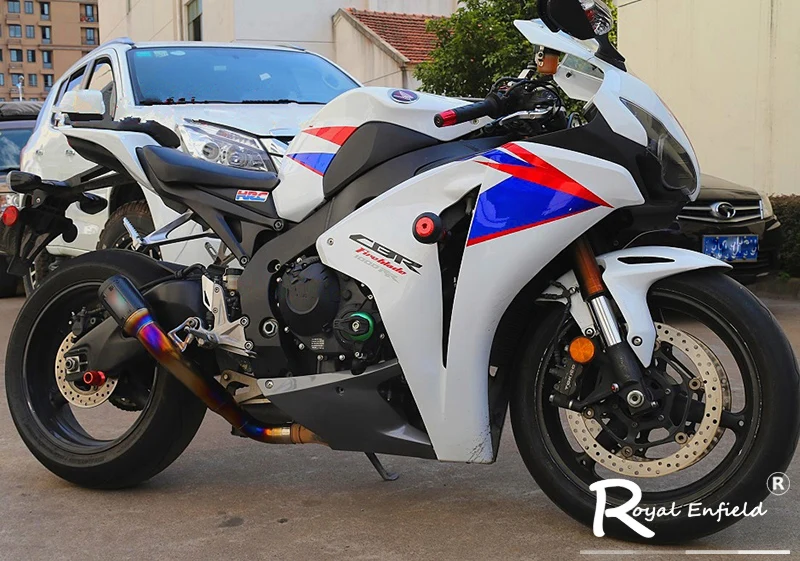 Motocicleta slip-on silenciador de escape por encargo titanium Aleación de la CESPAP para Honda cbr1000 yamaha yzf-r6 bmw s1000rr kawasaki zx10r
