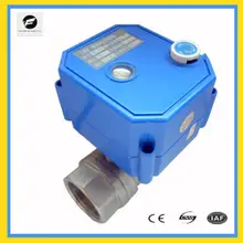 CWX-25S 2-way electric actuator stainless steel ball valve motorized water flow for smarthome application,water leak device