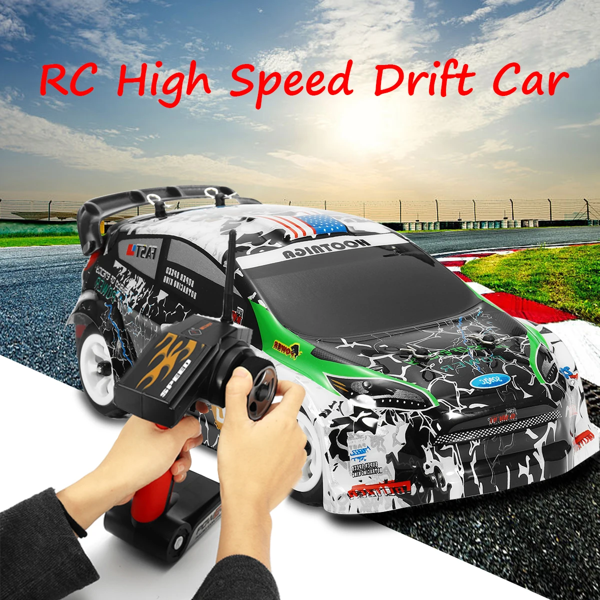 

Wltoys K989 1/28 2.4G 4WD Brushed RC Rally Car RTR High Speed Radio Control Car Shockproof Explosion-proof 30 km/h EU Plug