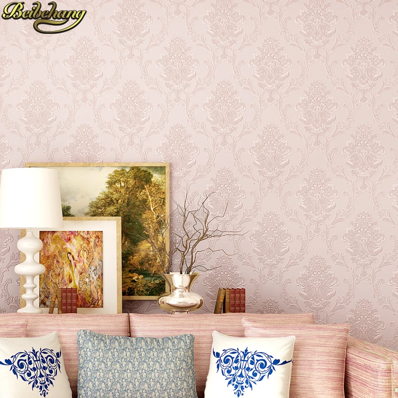 beibehang 53X300cm European embossed Damascus self adhesive wallpaper for walls 3D wall paper living room decoration bedroom beibehang 53X300cm European embossed Damascus self adhesive wallpaper for walls 3D wall paper living room decoration bedroom