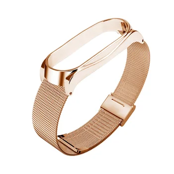

Mi Band 3/4 Metal Mesh Strap Bracelet Band Wriststrap Belt for Xiaomi Mi Band 3/4 JR Deals