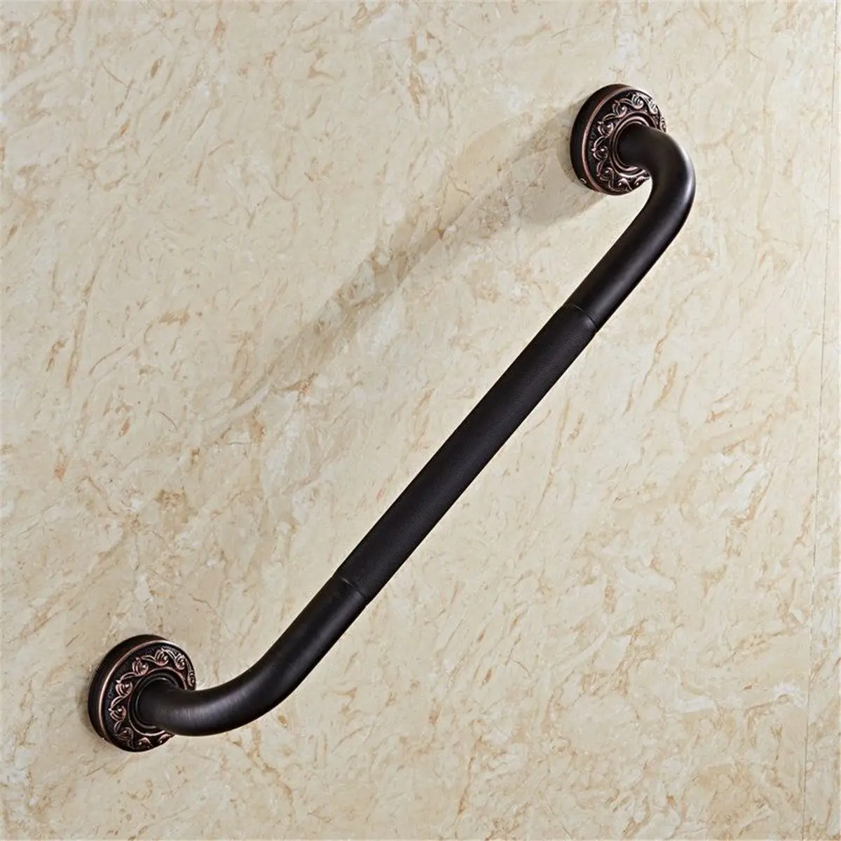 Anti-Slip Bronze Brass Wall Mounted Grab Bar Towel Rail Support Elder Safety Handle Handrail Bathroom Accessories Fixture Black Anti-Slip Bronze Brass Wall Mounted Grab Bar Towel Rail Support Elder Safety Handle Handrail Bathroom Accessories Fixture Black