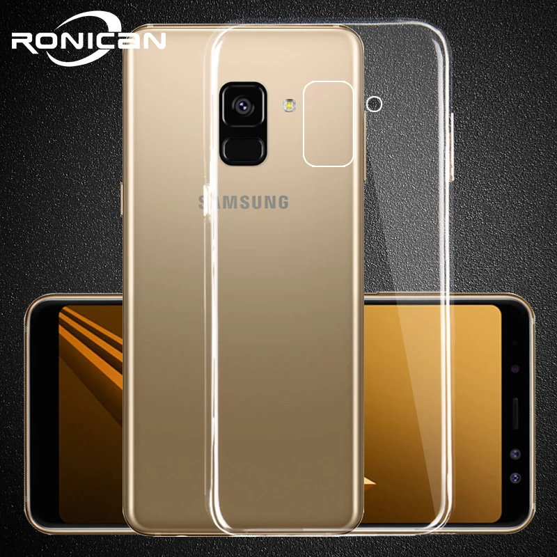 

RONICAN Case For Samsung Galaxy A5 A7 J5 J7 2016 2017 Thin HD Transparent Soft TPU Phone Case For Samsung S7 S8 S9 Plus Note 9