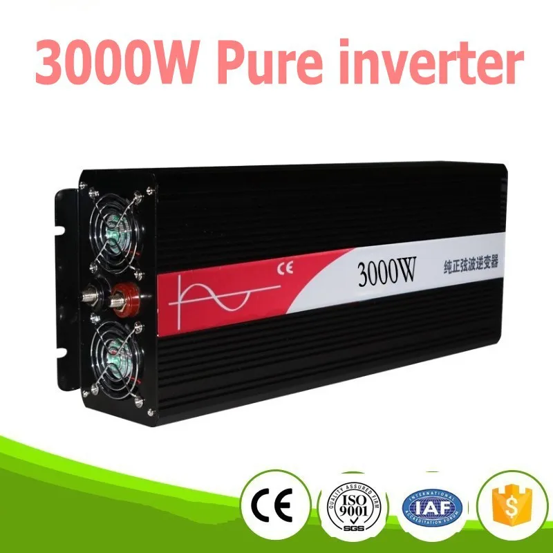 

Pure Sine Wave Inverter 3000W DC 12V to AC 220V Peak 6000W digital display free shipping