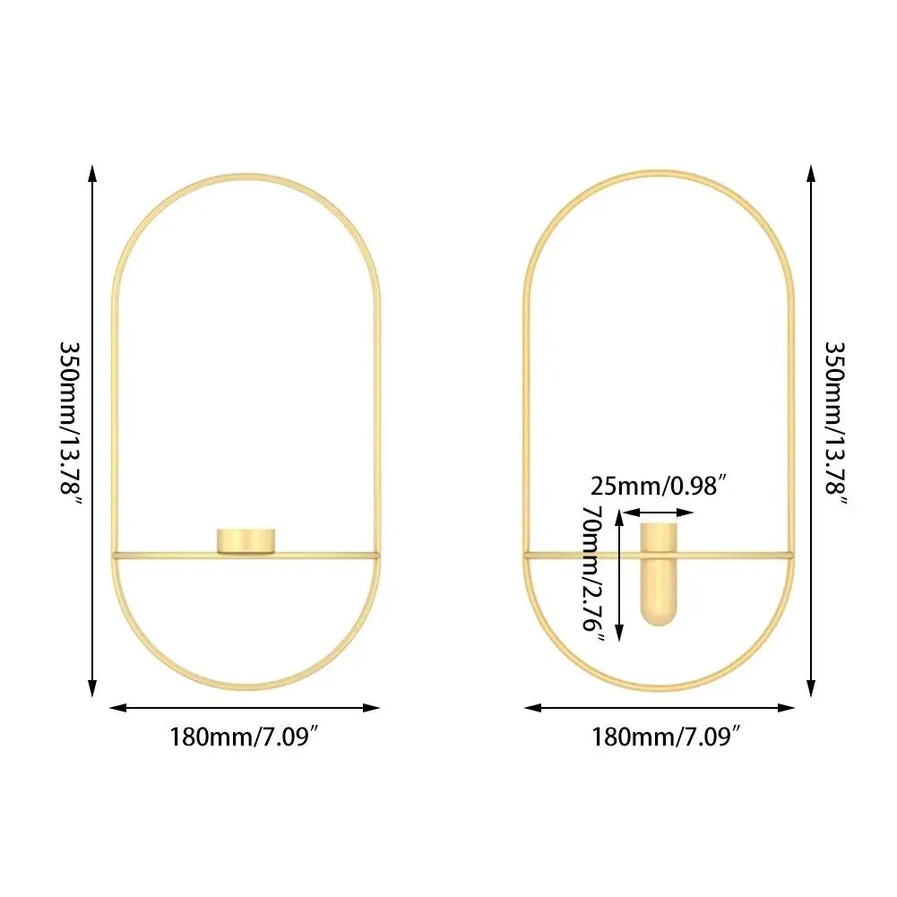 3D подсвечник геометрический подсвечник металлический бра ваза настенный Декор для дома дизайн интерьера настенная полка украшение