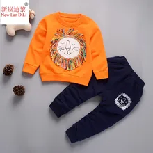 Новинка; сезон весна-осень; Спортивный костюм для маленьких мальчиков и девочек коллекция года; комплект одежды для маленьких мальчиков; повседневная детская одежда; Спортивный костюм; От 1 до 5 лет