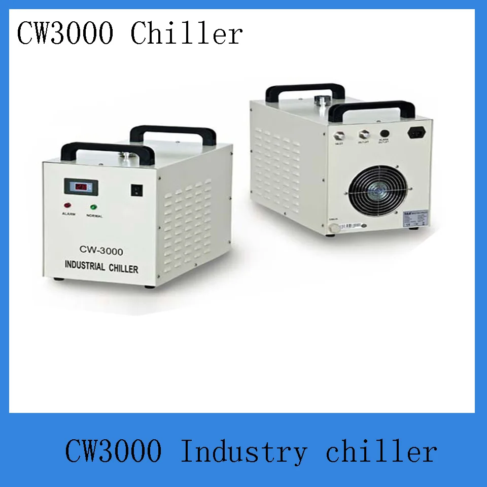 Промышленный охладитель cw3000AG для охлаждения co2 лазерной гравировальной машины