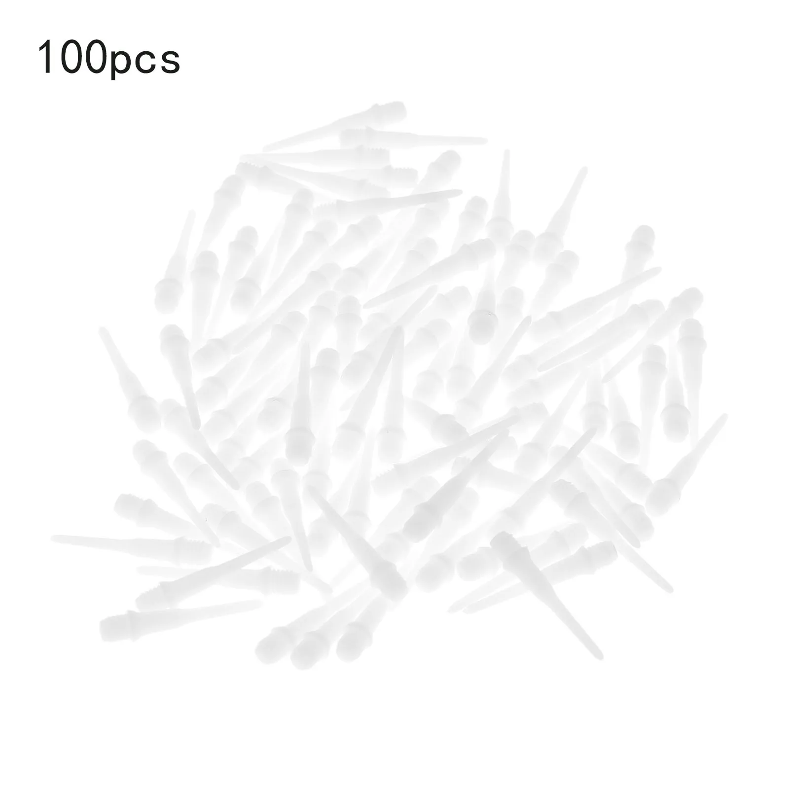 SURIEEN Nylon 100 Pieces Of White Soft Tip Points Fit For Soft Tip Darts Electronic Darts With 2BA Screw Thread Dart Accessories