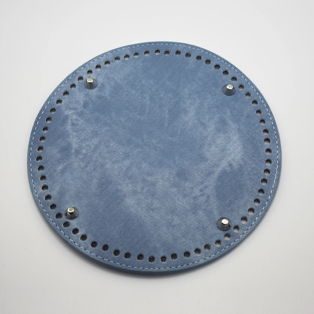 Bag Accessories Leather Bag Round Bottom Women DIY Denim Replacement Bottoms for Girls Bucket Bags Handbag Accessory 19*19cm