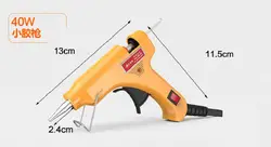 Новый 100 В-240 В 40 Вт горячий клей пистолет с 30 шт. 7 мм x 190 мм Лидер продаж горячим клеем расплава клей палочки