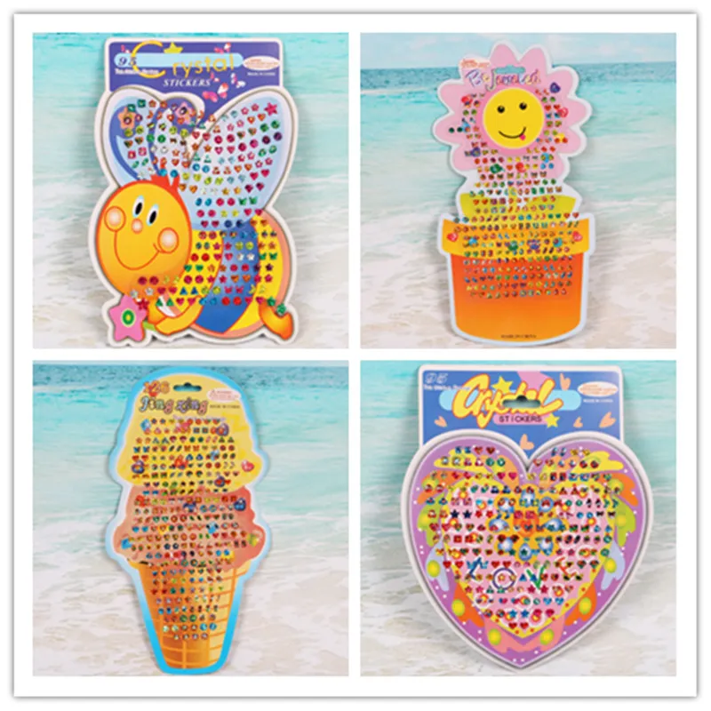 

AOSST Mixed Cartoon Toy crystal Stickers Children nails Phone Laptop Travel Luggage Cool Funny Fashionable joker Decals toy