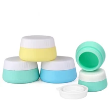 3 шт. силиконовый крем банки, аксессуары для путешествий, контейнеры с жестким закрытые крышки 20/10 мл уход за кожей лица ручной крем для тела макияж организатор