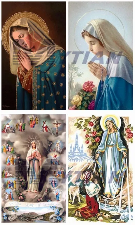Алмазная картина шаблон с Иисусом рукоделие мать Мэри в молитве пресвязанная Дева Мэри мозаика полная квадратная дрель Алмазная вышивка