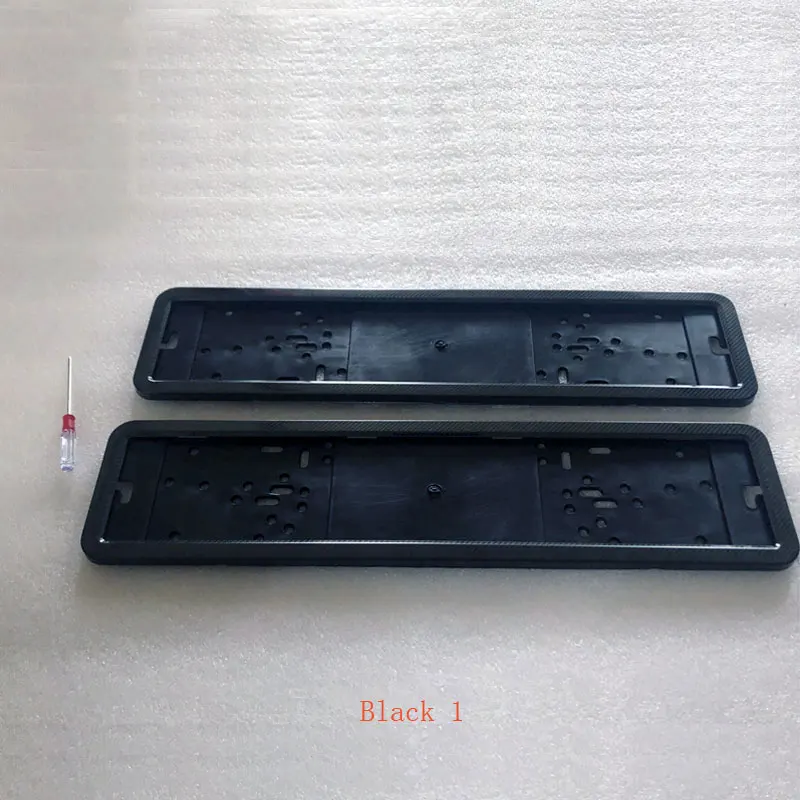 Carbon fiber 2 шт., подходит для ЕС, рамка для номерного знака, держатель номерного знака, рамка для номерного знака из нержавеющей стали, углеродное волокно и пластиковые автомобильные аксессуары - Цвет: Carbon fiber