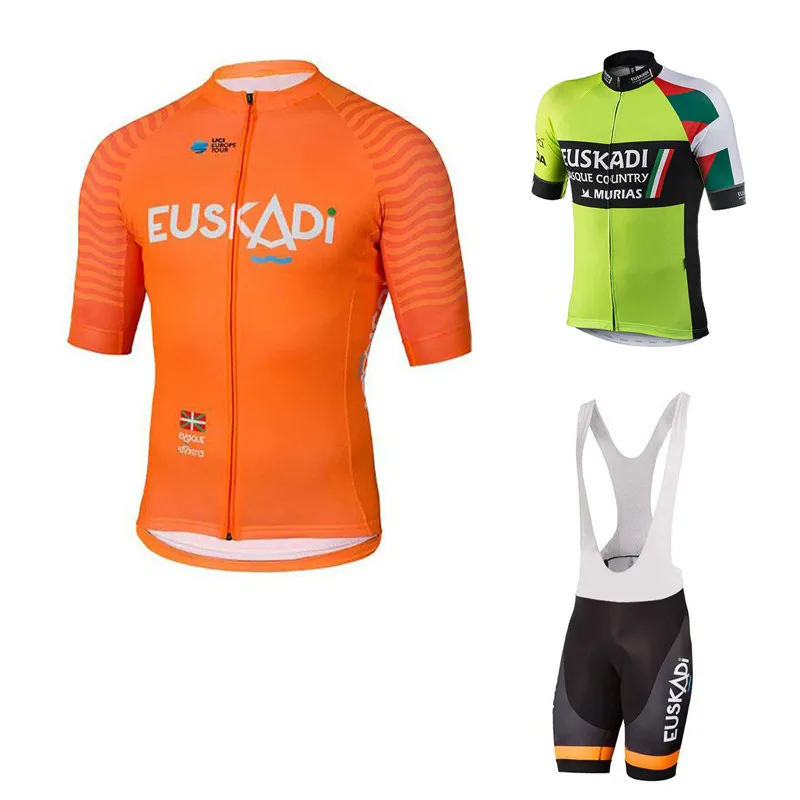 

EUSKADI 2019 Men Cycling Jersey Kit Short Sleeve Cycling Bike Jerseys Clothing Breathable Bicycle Uniform Set Ropa De Ciclismo