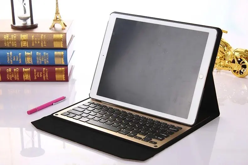 

New 2017 For iPad Pro 12.9 keyboard Cover LED Backlit Ultra thin Wireless Bluetooth Aluminum Keyboard Case cover
