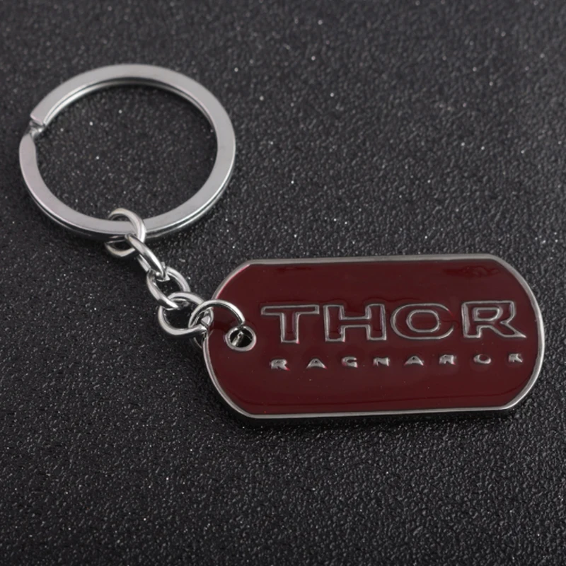 

Marvel Keychain Car for Men Metal Anime Keychains Thor Hammer Keyring Women Thanos Key Gift Avengers Captain America Shield