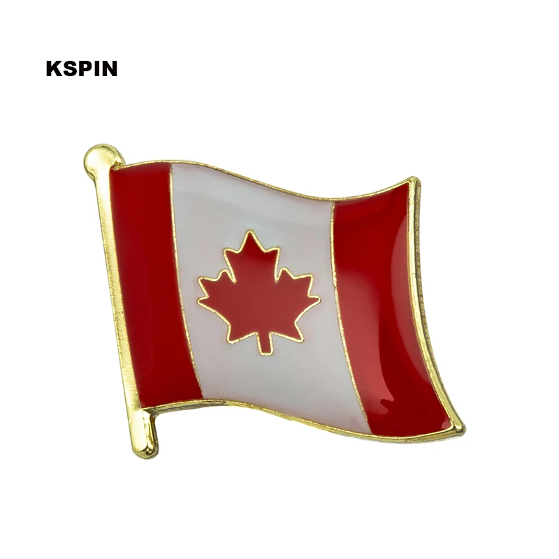 Canada flag pin lapel pin badge 10pcs a lot free shippingin Badges