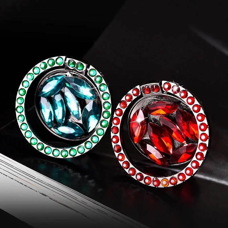 Finger Ring Phone Holder With Bling Diamond 360 Degree SmartPhone Stander For iPhone Samsung Universal Metal Cell Phone Mount (1)