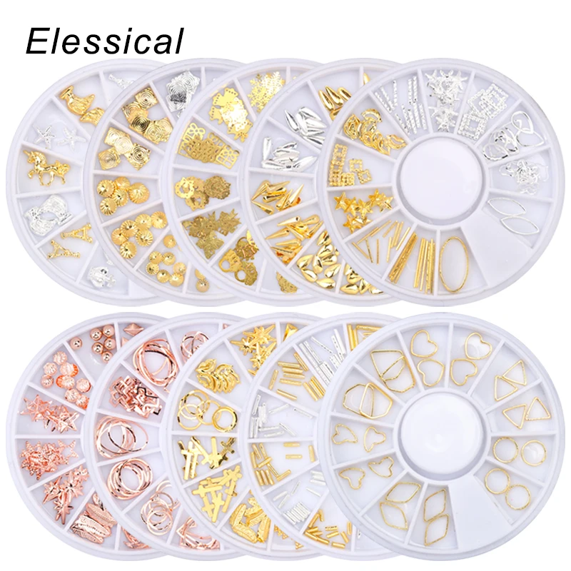 

Elessical Rose Gold Silver Rivet Nail Stud Decoration