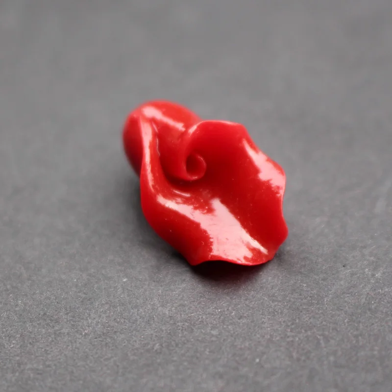 

Size B 9.5mm*22mm (20 pieces/lot) Carved Calla Beads Synthetic Coral beads Red color Loose Beads for Jewelry making