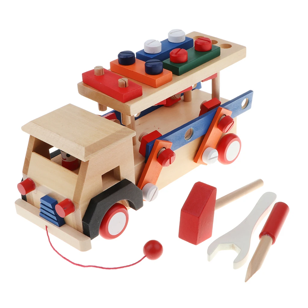 Для маленьких мальчиков, для детей, для разборки, деревянный автомобиль, умные игрушки