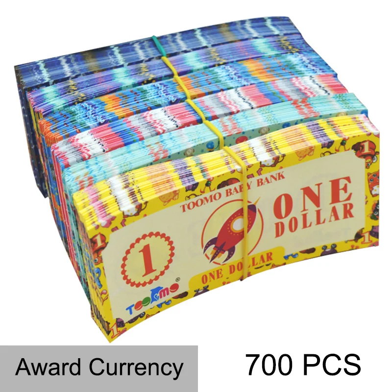 

700PCS Simulation Paper Money Awards Currency Learning Educational Toys For Children Voucher Student Games Teaching Aids