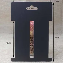 Zerong DIy большой зажим для волос Пакетная карта черный бумага заколка упаковка и упаковочная бирка для сережек 100 шт. 16*11 см заказ за дополнительную стоимость