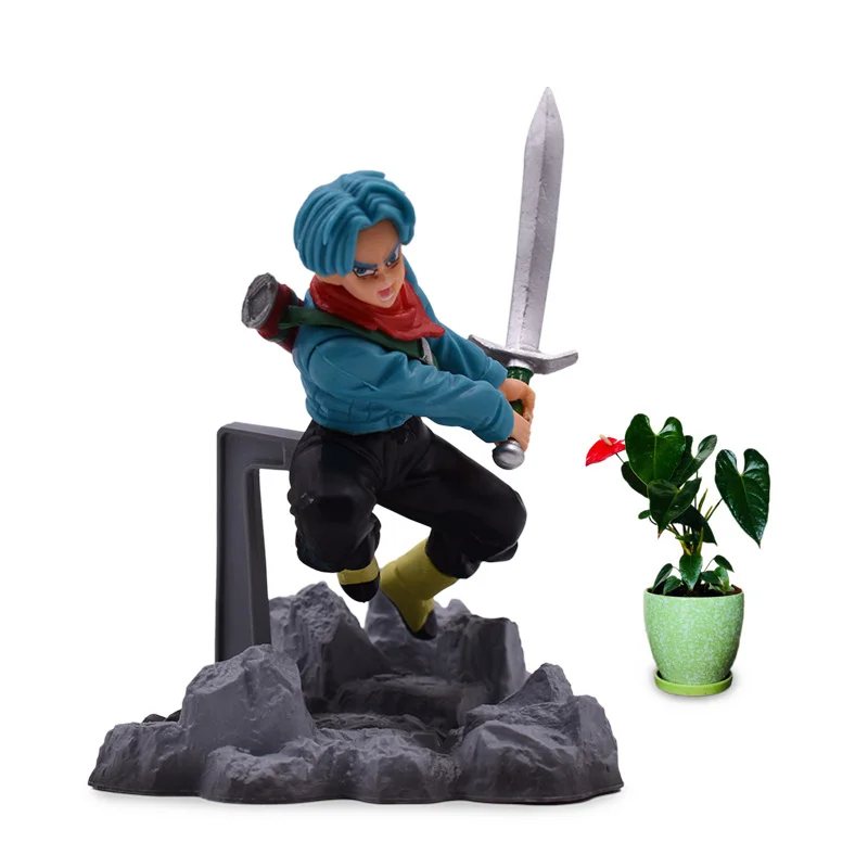 2 pcs/lot Anime Dragon Ball Z Super Son Goku Black Zamasu Trunks PVC Action Figure Soul X Soul Doll Model Toy Christmas Gift