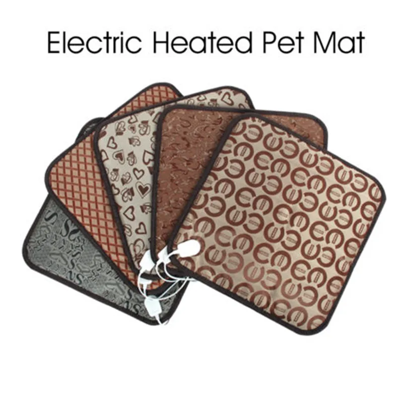 

RANDOMLY Color 220V Pet Electric Heated Warm Waterproof Mat Blanket Bed Dog Cat Bunny Pet Electric Heat Wainter Pet House