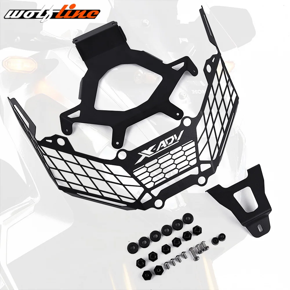 

WOLFLINE Motorcycle Headlight Protector Grille Guard for HONDA X-ADV750 2017 2018 HEAD LIGHT Lens Cover X ADV 750 Black/White
