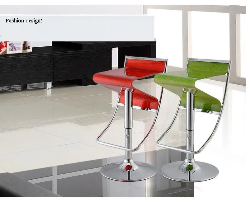 Sgabello Bar Rosso : Casa di campagna bar sedia sgabello acrilico di plastica di colore