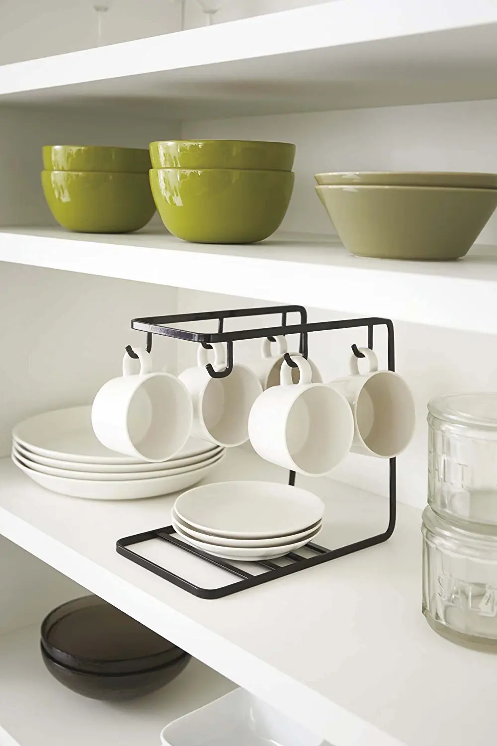 Железный художественный кухонный Органайзер с 6 крючками, кухонная стойка для хранения кружек, ножницы для тарелок, кухонный Органайзер, кружка, держатель для посуды, сушилка
