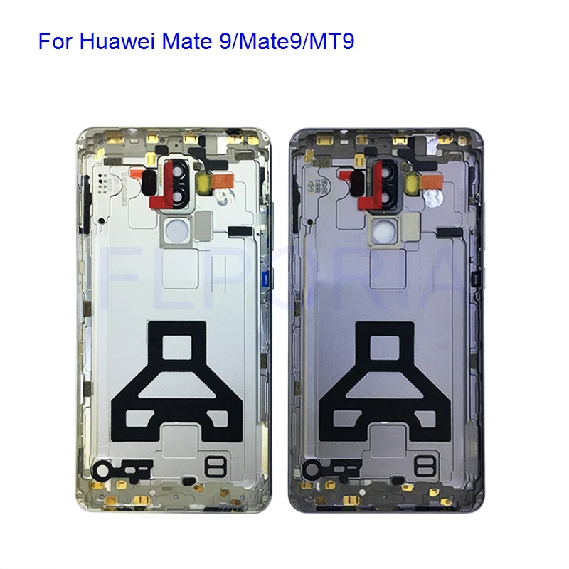 Новинка для Huawei mate 9 Коврики 9 MT9 задняя крышка корпуса Батарея крышка с объективом и боковые кнопки Замена