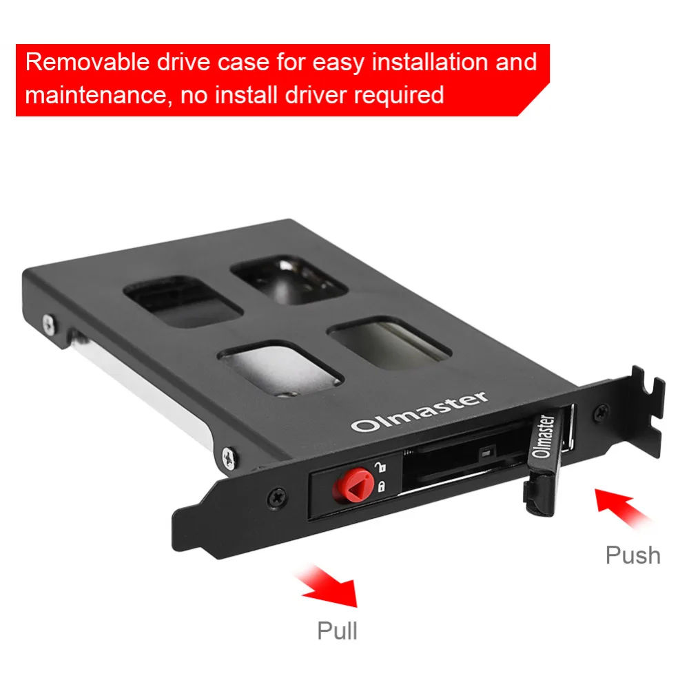 Oimaster Pci Mobile Rack Enclosure Hard Disk Drive Case Box For 2.5 Inch Sata Sdd Hdd Adapter desktop hdd casing