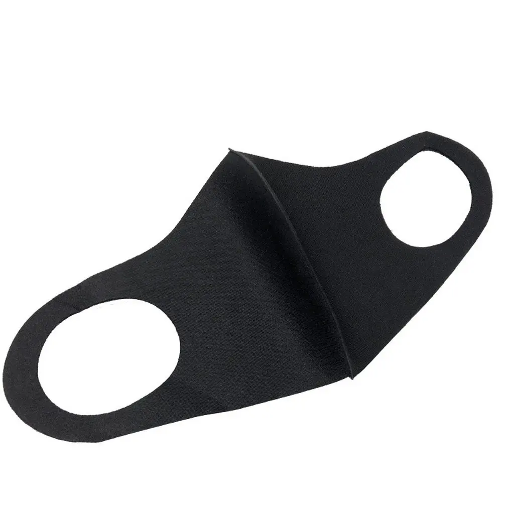 Шелковая Солнцезащитная моющаяся Мужская дышащая маска от пыли, одноцветная черная маска для здоровья и красоты, товары для личной гигиены - Цвет: 1